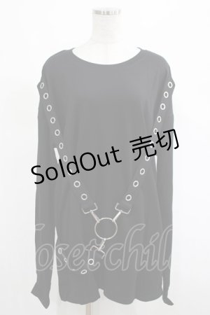 画像: KILL STAR / Ruckus Long Sleeve Top M 黒 H-25-03-01-015-SL-TO-KB-ZI