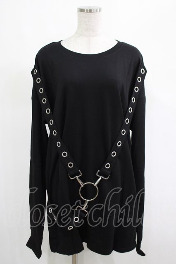 画像1: KILL STAR / Ruckus Long Sleeve Top M 黒 H-25-03-01-015-SL-TO-KB-ZH (1)