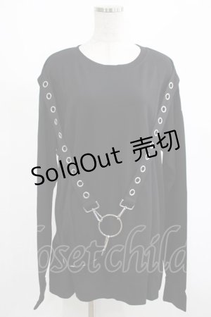 画像: KILL STAR / Ruckus Long Sleeve Top M 黒 H-25-03-01-017-SL-TO-KB-ZI