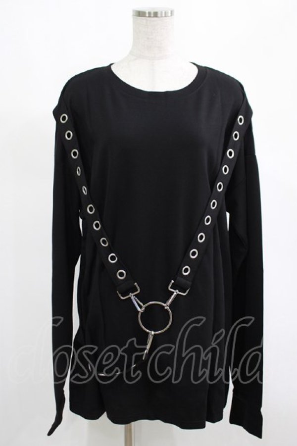 画像1: KILL STAR / Ruckus Long Sleeve Top M 黒 H-25-03-01-017-SL-TO-KB-ZH (1)