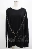 画像1: KILL STAR / Ruckus Long Sleeve Top M 黒 H-25-03-01-019-SL-TO-KB-ZH (1)