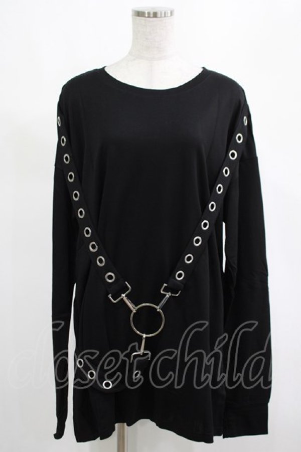 画像1: KILL STAR / Ruckus Long Sleeve Top M 黒 H-25-03-01-019-SL-TO-KB-ZH (1)