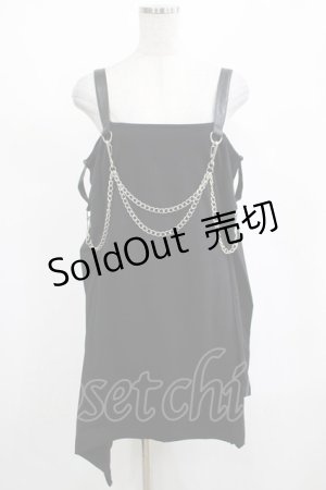 画像: KILL STAR / Pleasure & Chain Dress S 黒 H-25-03-01-022-SL-OP-KB-OS