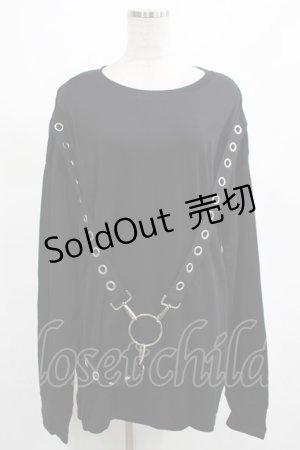 画像: KILL STAR / Ruckus Long Sleeve Top M 黒 H-25-03-01-023-SL-TO-KB-ZH