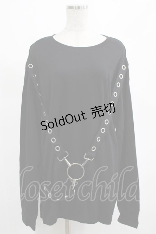 画像1: KILL STAR / Ruckus Long Sleeve Top M 黒 H-25-03-01-023-SL-TO-KB-ZH (1)