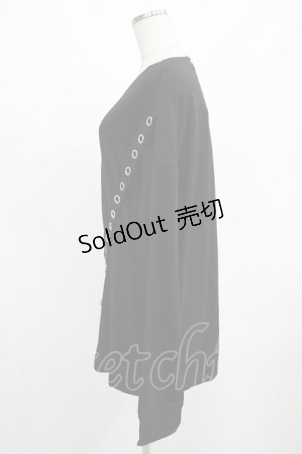 画像2: KILL STAR / Ruckus Long Sleeve Top M 黒 H-25-03-01-023-SL-TO-KB-ZH (2)