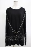 画像1: KILL STAR / Ruckus Long Sleeve Top M 黒 H-25-03-01-025-SL-TO-KB-OS (1)