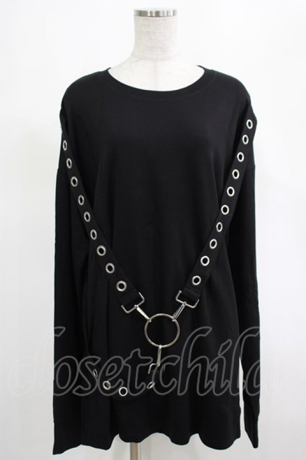 画像1: KILL STAR / Ruckus Long Sleeve Top M 黒 H-25-03-01-025-SL-TO-KB-OS (1)