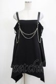 画像1: KILL STAR / Pleasure & Chain Dress M ブラック H-25-03-01-028-SL-OP-KB-ZI (1)