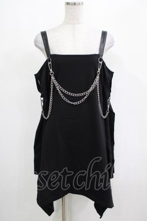画像: KILL STAR / Pleasure & Chain Dress M ブラック H-25-03-01-032-SL-OP-KB-ZS