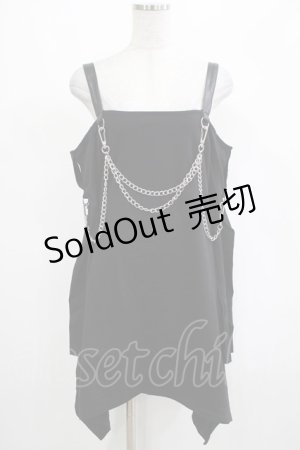 画像: KILL STAR / Pleasure & Chain Dress M ブラック H-25-03-01-032-SL-OP-KB-ZS