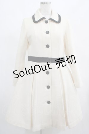 画像: MILK / Jullienコート  オフ×ブラック H-25-03-02-001-ML-CO-KB-ZH