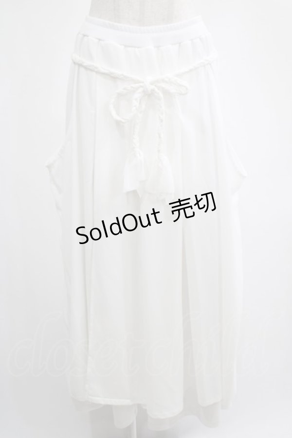 画像1: Qutie Frash / 袴パンツ  白 H-25-03-02-037-QU-PA-KB-ZH (1)