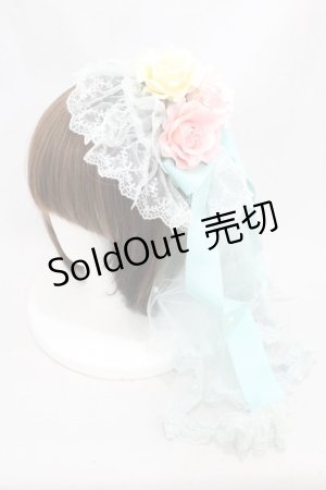 画像: Angelic Pretty / Dressy Roseカチューシャ  ミント H-25-03-02-1001-AP-AC-NS-ZH