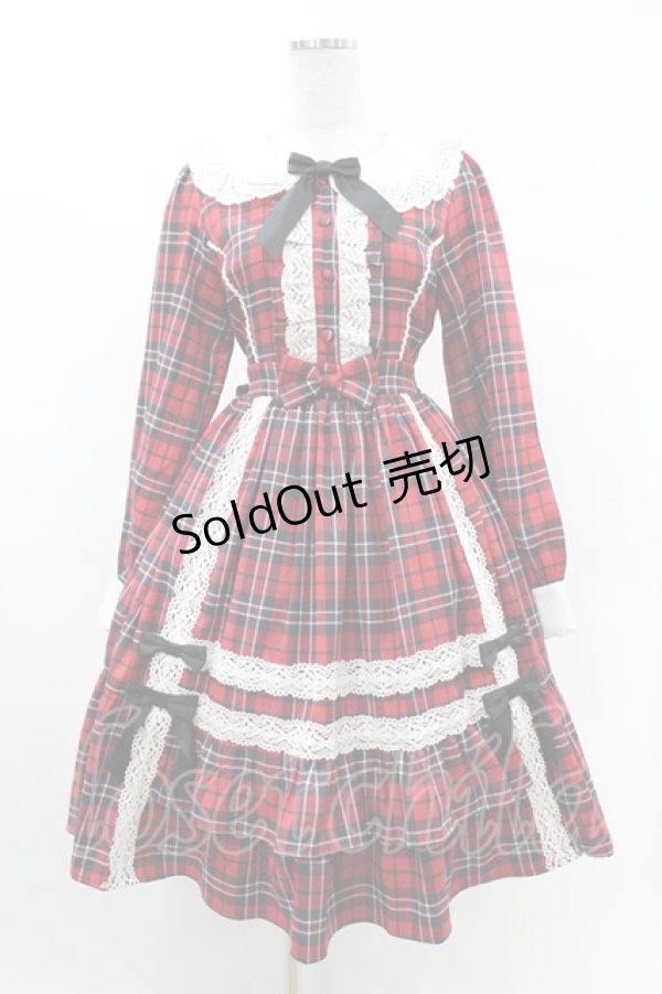 画像1: axes femme kawaii / タータンチェックワンピース M レッド H-25-03-02-1030-AX-OP-NS-ZH (1)