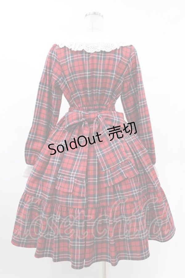 画像2: axes femme kawaii / タータンチェックワンピース M レッド H-25-03-02-1030-AX-OP-NS-ZH (2)