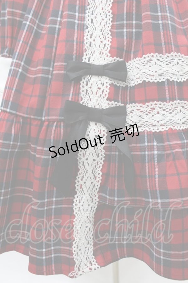 画像5: axes femme kawaii / タータンチェックワンピース M レッド H-25-03-02-1030-AX-OP-NS-ZH (5)