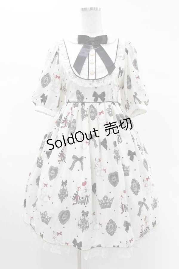 画像1: Angelic Pretty / Mademoiselle de Parisワンピース Free シロ H-25-03-02-1031-AP-OP-NS-ZH (1)