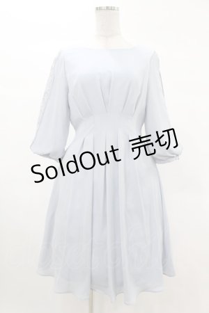 画像: axes femme / タックデザインドレス M サックス H-25-03-02-1040-AX-OP-NS-ZH