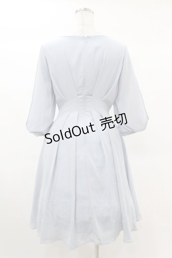 画像2: axes femme / タックデザインドレス M サックス H-25-03-02-1040-AX-OP-NS-ZH (2)