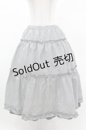 画像: m petit by misako / NINA'S RVパニエスカート LL ブラック/ブラックギンガム リバーシブル H-25-03-02-1041-LO-SK-NS-ZH