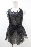 画像1: Angelic Pretty / Angelic Batオーガンジーエプロン Free ブラック H-25-03-02-1046-AP-OP-NS-ZH (1)