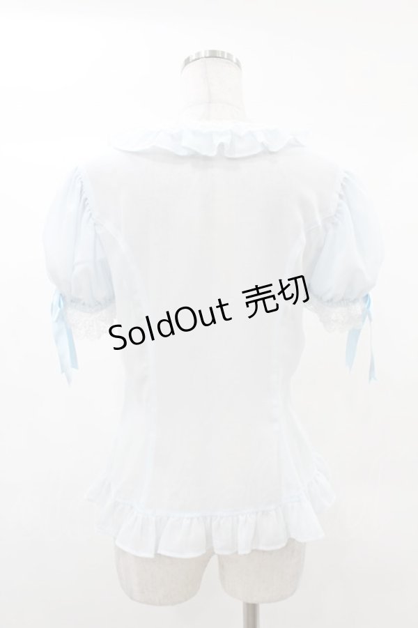 画像2: Angelic Pretty / ミラージュシフォンブラウス Free サックス H-25-03-02-1055-AP-BL-NS-ZH (2)