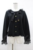 画像1: Angelic Pretty / レースハートチャームリボンカットカーディガン Free ブラック H-25-03-02-1062-AP-TO-NS-ZH (1)