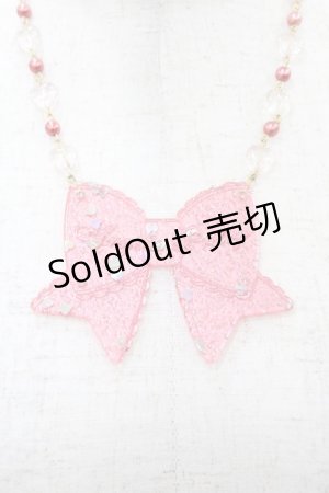 画像: Angelic Pretty / ときめきリボンネックレス  レッド H-25-03-02-1010-AP-AC-NS-ZH