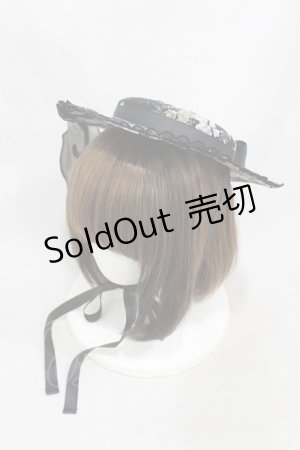 画像: Kurumi Collaboration / 花柄ヘッドドレス  ブラック H-25-03-02-1002-0-AC-NS-ZH