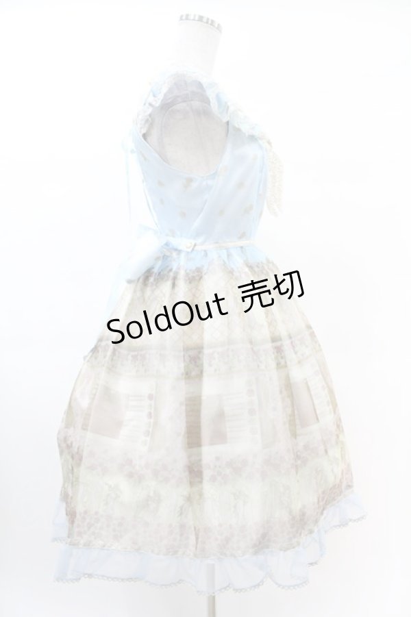 画像3: BABY,THE STARS SHINE BRIGHT / バラ雫空のMuse柄パーリィジャンパースカート Free サックス H-25-03-02-1022-BA-OP-NS-ZH (3)
