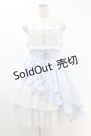 画像: ALICE and the PIRATES / ギャザーシフォンジャンパースカート Free サックス H-25-03-02-1023-PA-OP-NS-ZH