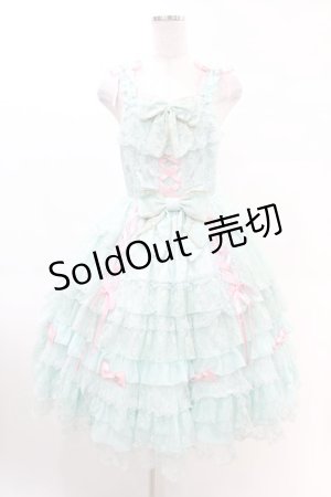 画像: Angelic Pretty / Dressy Timeジャンパースカート Free ミント H-25-03-02-1024-AP-OP-NS-ZH
