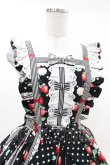 画像4: Angelic Pretty / 摘みたていちごエプロン風スカート Free ブラック H-25-03-02-1025-AP-SK-NS-ZH (4)