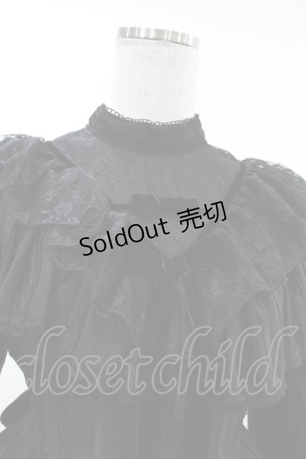 画像4: Angelic Pretty / Romantic Night Princessワンピース Free ブラック H-25-03-02-1026-AP-OP-NS-ZH (4)