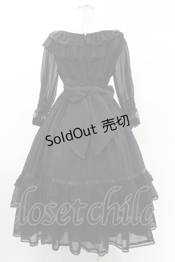 画像2: BABY,THE STARS SHINE BRIGHT / St.Cathedral Lilyロングワンピース Free ブラック H-25-03-02-1028-BA-OP-NS-ZH (2)