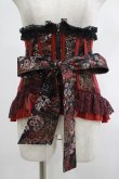 画像2: Qutie Frash / リボンコルセット  黒×赤 H-25-03-02-052-QU-ZA-KB-ZH (2)