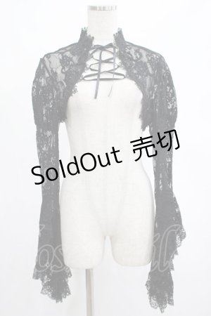 画像: DARK IN LOVE / Gothic sexy big sleeves lace cape M 黒 H-25-03-02-057-PU-TO-KB-ZH