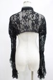 画像3: DARK IN LOVE / Gothic sexy big sleeves lace cape M 黒 H-25-03-02-057-PU-TO-KB-ZH (3)