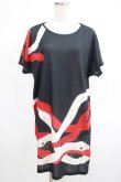 画像1: curiosite / 白蛇様Tシャツワンピース L 黒 H-25-03-02-059-EL-OP-KB-ZT389 (1)