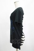 画像2: SEX POT ReVeNGe / バックカットTシャツ  黒×青 H-25-03-02-065-SP-TO-KB-ZT389 (2)