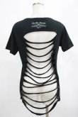画像3: SEX POT ReVeNGe / バックカットTシャツ  黒×青 H-25-03-02-065-SP-TO-KB-ZT389 (3)