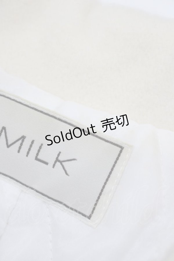 画像5: MILK / Jullienコート  オフ×ブラック H-25-03-02-001-ML-CO-KB-ZH (5)