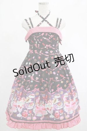 画像: metamorphose / Surprise Partyハイウエストジャンパースカート Free ブラック H-25-03-03-001-ME-OP-NS-ZH