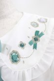 画像4: Amavel / Coffret A Bijouブラウス Free オフ/グリーン H-25-03-03-034-CA-BL-NS-ZH (4)