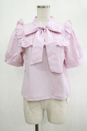 画像: Amavel / Dreaming Ribbonボウタイトップス Free ピンク H-25-03-03-038-CA-TO-NS-ZH