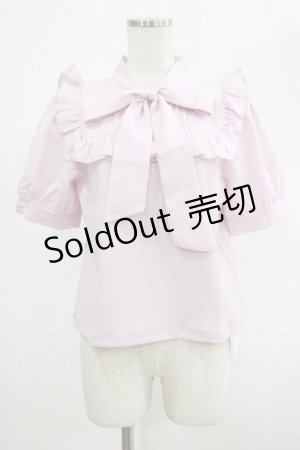 画像: Amavel / Dreaming Ribbonボウタイトップス Free ピンク H-25-03-03-038-CA-TO-NS-ZH