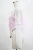画像2: AVENCHUMU / Sheer sleeve garter ribbon tops Free ピンク H-25-03-03-043-LO-TO-NS-ZH (2)