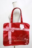 画像1: Maison de FLEUR / Maison de FLEUR×Misako Aoki/プレゼントリボンボストンバッグ  レッド H-25-03-03-051-LO-BG-NS-ZH (1)