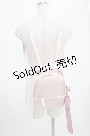 画像: Maison de FLEUR / リボンSリュック  ピンク H-25-03-03-053-LO-BG-NS-ZH